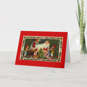 Cartes Pour Fêtes Annuelles Foyers de Noël visite enfant