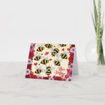 Frame d'amour Floral de la mine d'abeilles