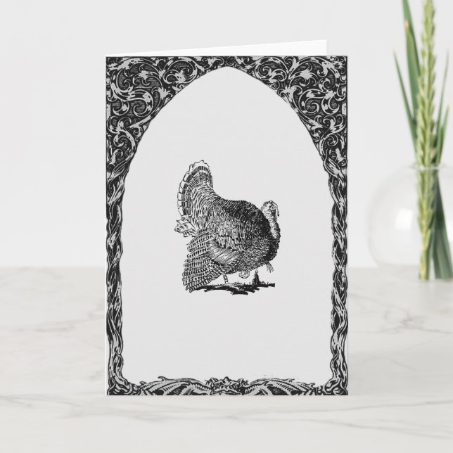 Cartes Pour Fêtes Annuelles Framed Turkey (Devant)