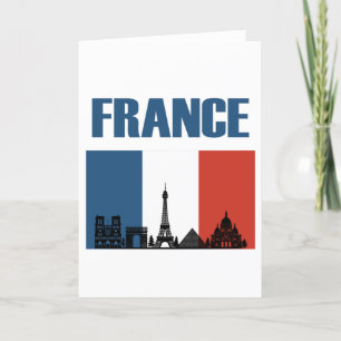 Cartes Pour Fêtes Annuelles France Travel - Paris City Skyline Pavillon França