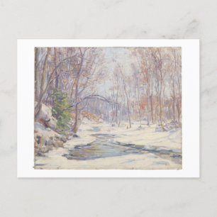 Cartes Pour Fêtes Annuelles Frank T. Hutchens Peinture, "Un matin d'hiver"