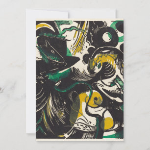 Cartes Pour Fêtes Annuelles Franz Marc Genèse Abstraite II Expressionnisme Art