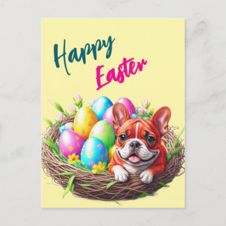 Cartes Pour Fêtes Annuelles Französische Bulldogge Happy Easter French Bulldog
