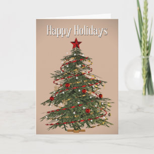 Cartes Pour Fêtes Annuelles Fraser Fir Christmas Tree Card