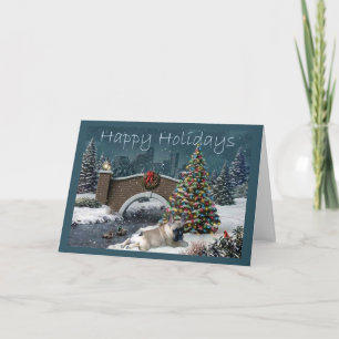 Cartes Pour Fêtes Annuelles French Bulldog Christmas Card Evening