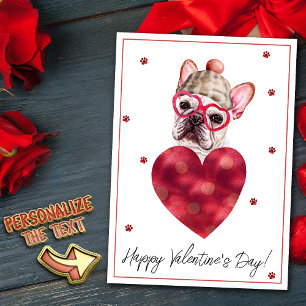Cartes Pour Fêtes Annuelles French Bulldog Frenchie Valentine's Day Gift Chig