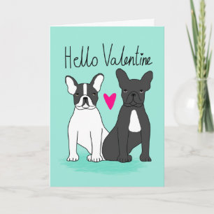 Cartes Pour Fêtes Annuelles French Bulldog Valentines Love, français bulldog