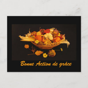 Cartes Pour Fêtes Annuelles French: Happy Thanksgiving