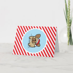 Cartes Pour Fêtes Annuelles Frenchie sur les Sucres de canne