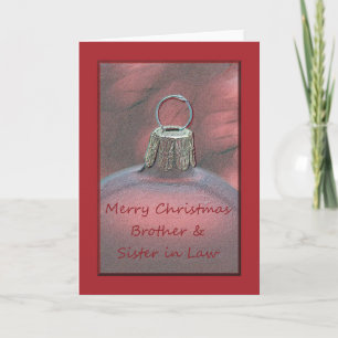 Cartes Pour Fêtes Annuelles Frère et soeur en droit Noël