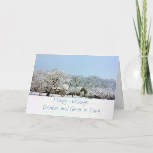 Cartes Pour Fêtes Annuelles Frère et soeur en droit Noël