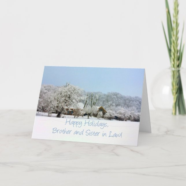 Cartes Pour Fêtes Annuelles Frère et soeur en droit Noël (Devant)