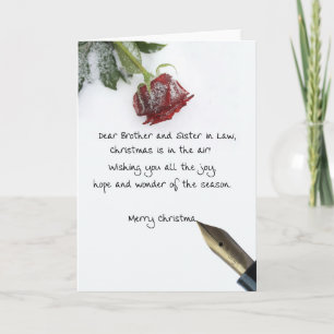 Cartes Pour Fêtes Annuelles Frère et soeur en droit Noël