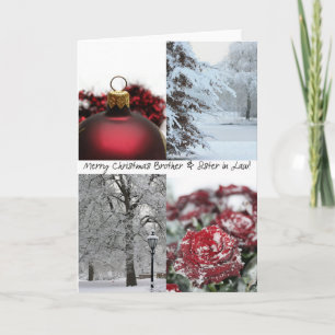 Cartes Pour Fêtes Annuelles Frère et soeur en droit Noël