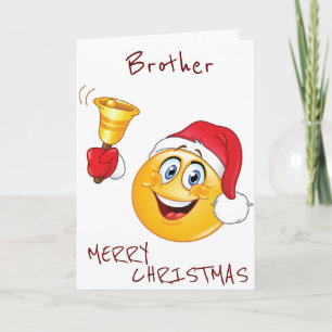 CARTES POUR FÊTES ANNUELLES **FRÈRE** PRÊT À CÉLÉBRER LE STYLE EMOJI