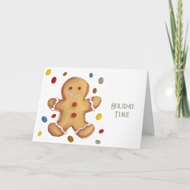 Cartes Pour Fêtes Annuelles Friandises de temps des Fêtes (Devant)