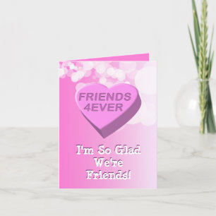 Cartes Pour Fêtes Annuelles Friends 4Ever Candy Heart