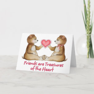 Cartes Pour Fêtes Annuelles Friends Are Treasures of the Heart