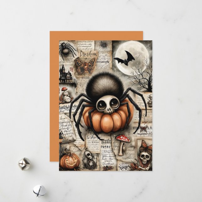 Cartes Pour Fêtes Annuelles Fright & Delight Halloween (Devant/Arrière en situation)