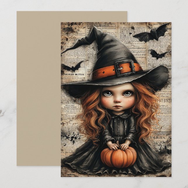 Cartes Pour Fêtes Annuelles Fright & Delight Halloween (Devant / Derrière)