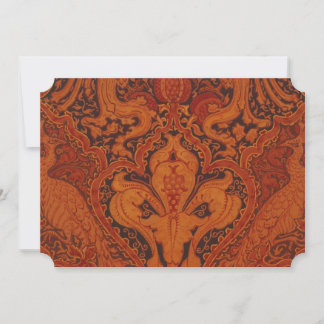 Cartes Pour Fêtes Annuelles Frise V&A Red Peacock