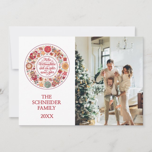 Cartes Pour Fêtes Annuelles Frohe Weihnachten (Devant)