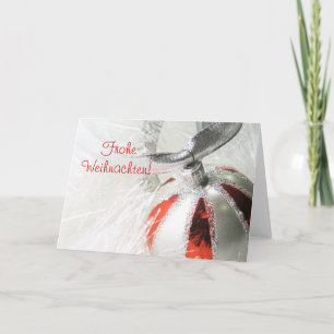 Cartes Pour Fêtes Annuelles Frohe Weihnachten Conception de l'ornement
