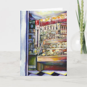 Cartes Pour Fêtes Annuelles Froid Brew dans un Hot Deli