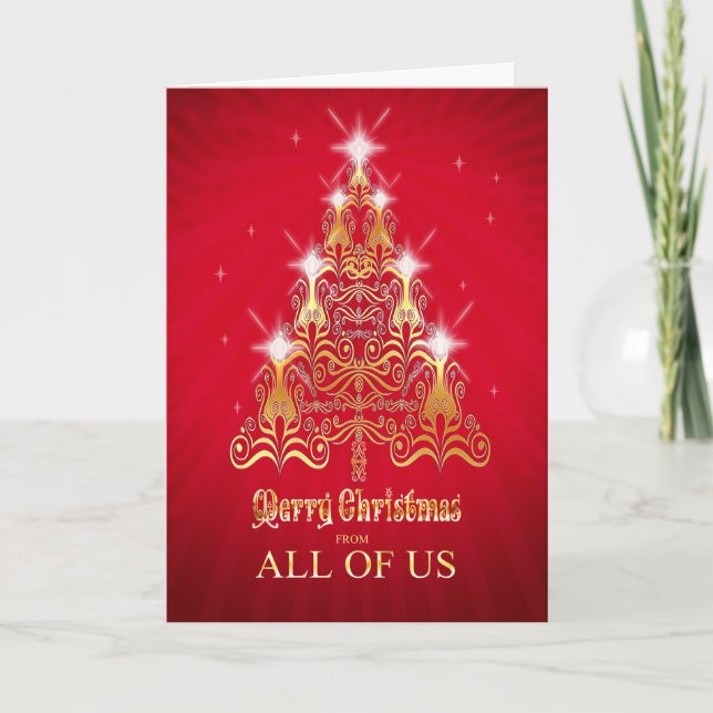 Cartes Pour Fêtes Annuelles From all of us, Christmas (Devant)