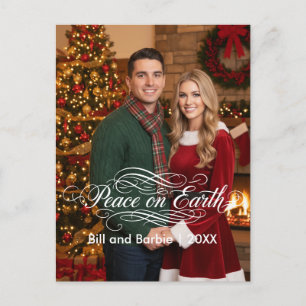 Cartes Pour Fêtes Annuelles Front photo Paix sur Terre Couples