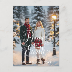 Cartes Pour Fêtes Annuelles Front photo Paix sur Terre Couples
