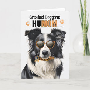 Cartes Pour Fêtes Annuelles Frontière Collie Chien plus grand HuMOM Fête des M