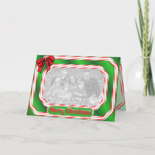 Cartes Pour Fêtes Annuelles Frontière de sucre de canne de Joyeux Noël