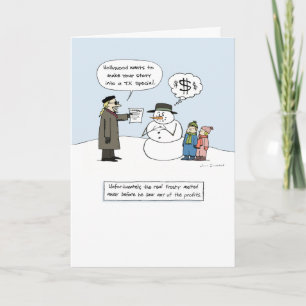 Cartes Pour Fêtes Annuelles Frosty Noël humoristique Drôle Noël