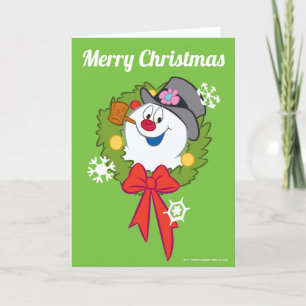 Cartes Pour Fêtes Annuelles Frosty the Snowman™   Crème Frosty Holiday