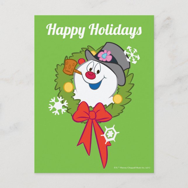 Cartes Pour Fêtes Annuelles Frosty the Snowman™ | Crème Frosty Holiday (Devant)