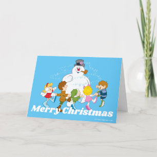 Cartes Pour Fêtes Annuelles Frosty the Snowman™ Frosty & Enfants Jouer