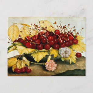 CARTES POUR FÊTES ANNUELLES FRUITS DE SAISON / CHERRIES ET CARNATIONS
