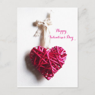 CARTES POUR FÊTES ANNUELLES FUCHSIE ROSE COEUR ENNUYÉ, JOUR DE VALENTINE