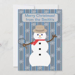 Cartes Pour Fêtes Annuelles Fun and Fancy Christmas Snowman inspecteur