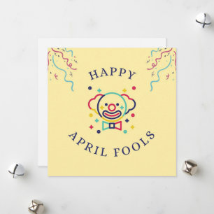 Cartes Pour Fêtes Annuelles Fun coloré April Fools Day Holiday Card