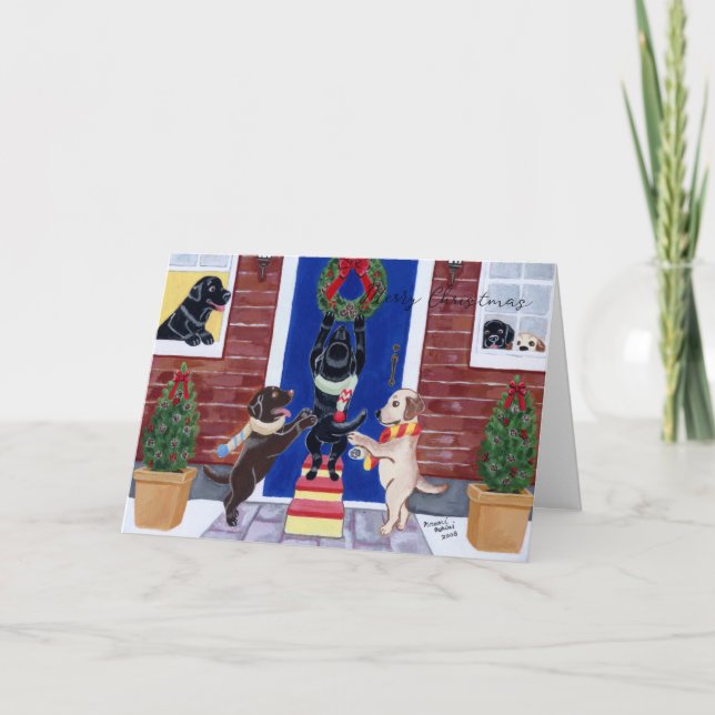 Cartes Pour Fêtes Annuelles Fun de Noël (Devant)