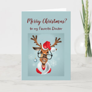 Cartes Pour Fêtes Annuelles Fun Doctor Christmas Wings Santa Claus