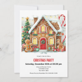 Cartes Pour Fêtes Annuelles Fun Gingpain Maison Noël