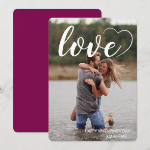 Cartes Pour Fêtes Annuelles Fun Love Heart Photo Heureuse Sainte-Valentin
