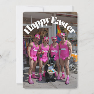 Cartes Pour Fêtes Annuelles Fun & Sassy Pâques Bunny Party