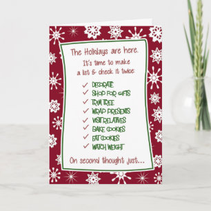 Cartes Pour Fêtes Annuelles Funky Christmas Holiday Stress Card