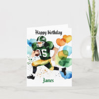 Funky Football Aquarelle Splas Anniversaire Gridir