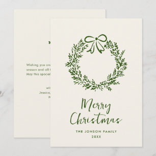 Cartes Pour Fêtes Annuelles Funky Hand Drabble Retro Christmas