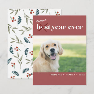Cartes Pour Fêtes Annuelles Funky Okayest Meilleure année Jamais Photo Nouvel